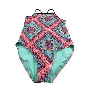 Wonder Nation XL/14-16 Multicolor One-Piece Swimsuit Girls